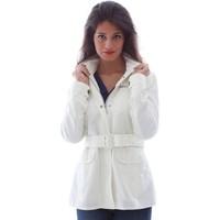 Geox W6220C T0351 Jacket Women women\'s Trench Coat in white