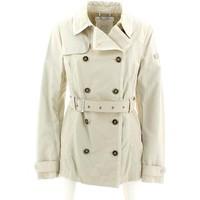 geox w5220e t2205 jacket women womens trench coat in beige