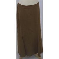 gerry weber size 14 brown suede effect skirt