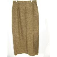 gerry weber size 14 brown mix long skirt