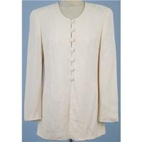 Gerry Weber, size 10 cream jacket with buttoned front and back