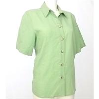 Gerry Weber Size 38 Green Checked Shirt