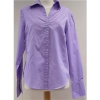 george lilac long sleeved shirt uk10