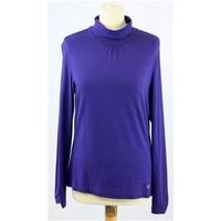 gerry weber long sleeved polo neck top size 14 purple gerry weber size ...