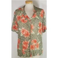 Gerry Weber size 12 coral print blouse