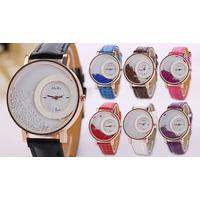 Geneva or Crystal Drops Watch - 5 Styles, Multiple Colours