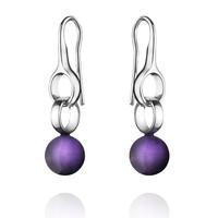 georg jensen earrings sphere amethyst