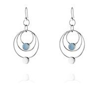 georg jensen earrings regitze silver blue jade