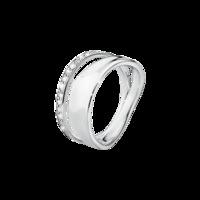 Georg Jensen Marcia Sterling Silver 0.17ct Diamond Ring