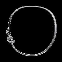 Georg Jensen Forget Me Knot Sterling Silver Neck Ring