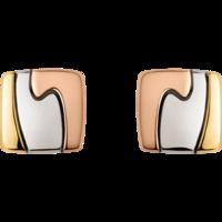 Georg Jensen Fusion 18ct Yellow, White and Rose Gold Earrings
