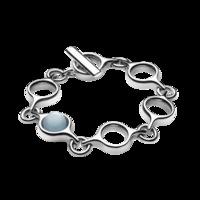 Georg Jensen Sphere Sterling Silver Aquamarine Bracelet D