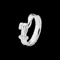 Georg Jensen Torun Sterling Silver 0.06ct Brilliant Cut Diamond Ring