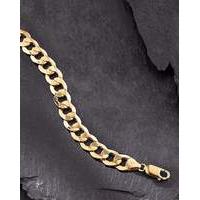 Gent\'s 9ct Gold Hollow Curb Bracelet