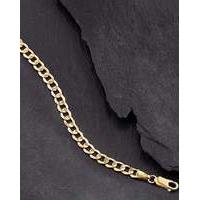 Gent\'s 9ct Gold Hollow Curb Bracelet