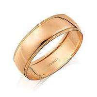 Gents 9ct Rose Gold Wedding Band