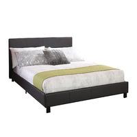 GFW Faux Leather Bed in a Box Small Double Black