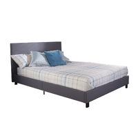 gfw upholstered bed in a box small double silver