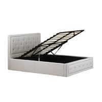 GFW Hollywood Gas Lift Ottoman Bed Kingsize White