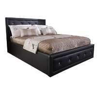 GFW Hollywood Gas Lift Ottoman Bed Kingsize Brown