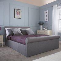 gfw carolina upholstered ottoman bed kingsize silver