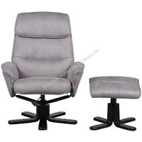 GFA Amalfi in Grey Fabric Recliner Chair