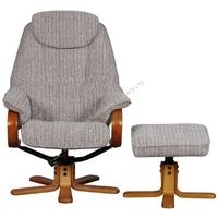 GFA Hong Kong Wheat Fabric Swivel Recliner Chair