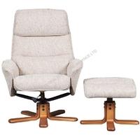 GFA Amalfi Stone Fabric Recliner Chair