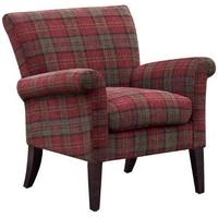 GFA Balmoral Claret Red Fabric Chair