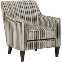 GFA Bloomsbury Silver Stripe Fabric Chair