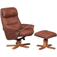 GFA Amalfi Tan Fabric Recliner Chair