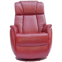 GFA Sorrento Ruby Red Leather Recliner Chair