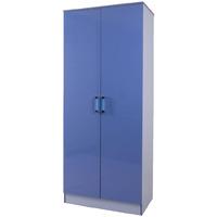 GFW Ottawa Kids 2 Door Wardrobe Blue