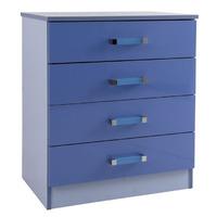 GFW Ottawa Kids 4 Drawer Chest Blue