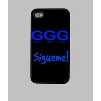 ggg case mobile + blue letters