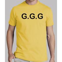 ggg yellow shirt + black letters