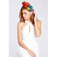 GG\'s Pin-Up Couture Rainbow Flower Headband