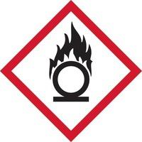 GHS Oxidising Symbol Label - SAV (100 x 100mm)