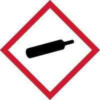 GHS Compressed Gas Symbol Label - SAV (100 x 100mm)