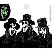 Ghost Mask Gid With & Hair Halloween Party Masks Eyemasks & Disguises For