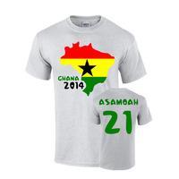 ghana 2014 country flag t shirt asamoah 21