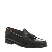 G.H Bass Larkin Tassel Loafers BLACK LEATHER