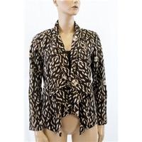 Gharani Strok London Size 12 Leopard Print Jacket