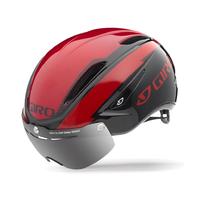 giro air attack shield road bike helmet redblack