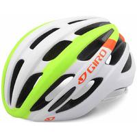 Giro Foray Road Bike Helmet Matt White/Lime/Flame