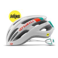 giro saga mips womens road bike helmet whiteturquoise