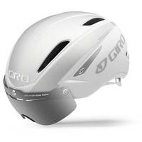 giro air attack shield road bike helmet matt whitesilver
