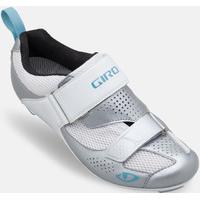 Giro Flynt Womens Triathlon Shoe Silver/White/Blue