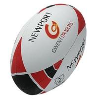 GILBERT Newport Gwent Dragons Replica Rugby Ball , 5
