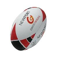 GILBERT Newport Gwent Dragons Replica Supporter Rugby Ball, 5